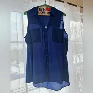 Electric blue express top